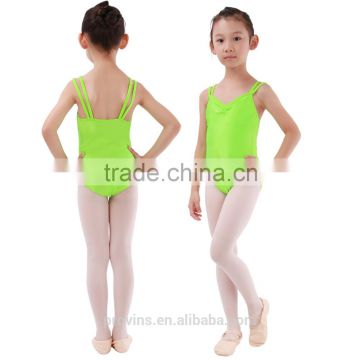 (1172) Shiny Green Kids Leotard, Ballet Leotard Green, Green Dance Costumes