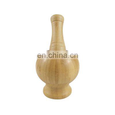 Fancy Modern Wooden Bamboo Mortar Pestle