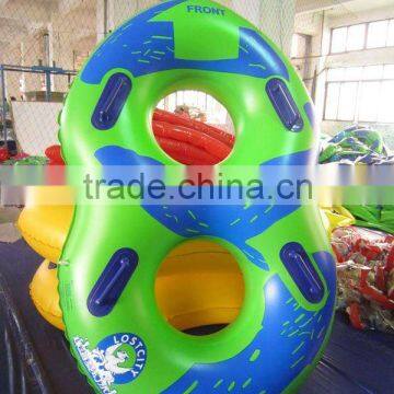 pvc inflatable water tube with four handles