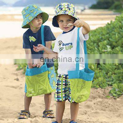 Cost Effective Premium Quality Sustainable Eco Friendly Reusable Custom Trendy Summer Cute Mesh Kids Beach Bag photo-3