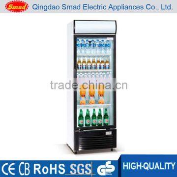 Mini bar single door drinks display fridge with glass door