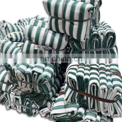 100gsm Green and White Strip of the 80% Sun Shade Cloth photo-4