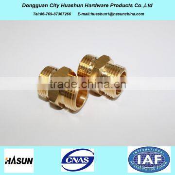 ISO 9001 brass hose nipple with double male thread