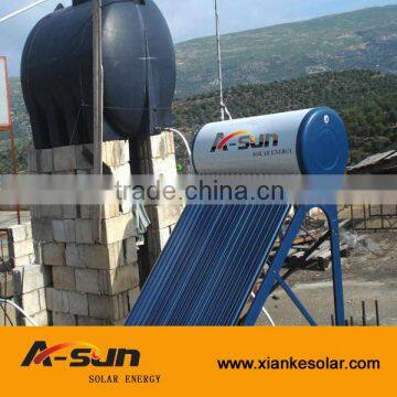 low or Non pressurized glass tube sun energy solar energy water heater