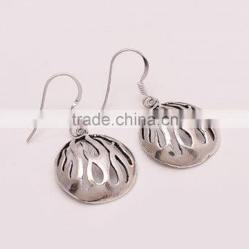 925 SOLID STERLING FINE SILVER OLD & ANTIQUE SILVER EARRINGS