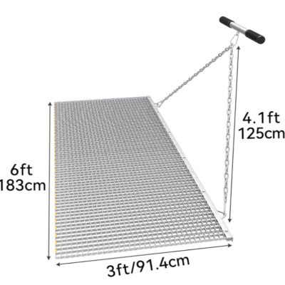 Drag Mat Heavy-Duty Field Leveling Mat for Grooming Baseball Fields