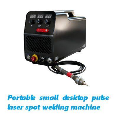 Portable small desktop pulse laser spot welding machine