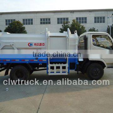 Dongfeng 4000L 4x2 compactor garbage truck with bin lifter