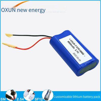 Oxun 18650 Lithium Battery Pack, 3.7v 6800mah Rechargeable Battery photo-2