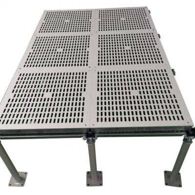 Aluminum Alloy Anti-Static Ventilated Floor Panel 600x600x55mm for Cleanroom Raised Access Floor System ( Uniform Load 1800kg) photo-5