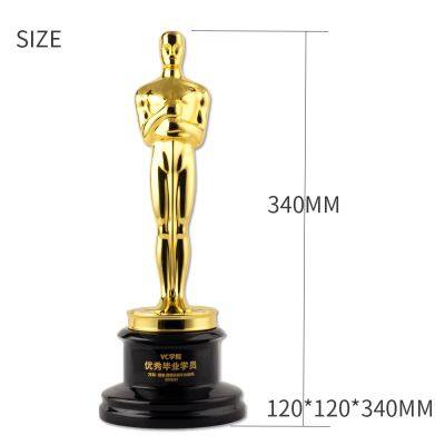In-Stock Wholesale: High-End, High-Quality Metal Oscar Trophy Replicas—Customizable With Engraved Logos and Text