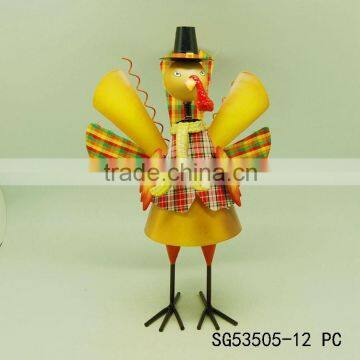 Wholesale Thanksgiving metal turkey home decoration