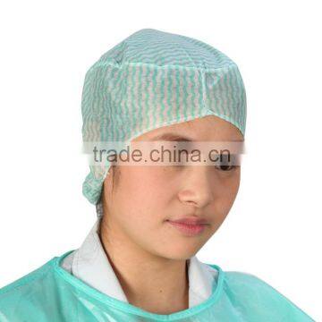 Medical disposable spunlace space cap/surgical hood/astroauts cap