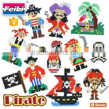 factory wholesale DIY educational toys for kids pirate fuse perler beads