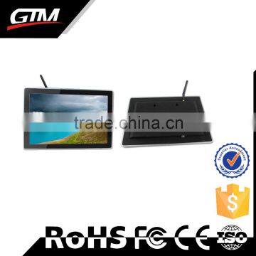 19" Indoor Wall Mounting Ad Displayer Network Media Monitors Cms Software Controlled Android Smart Player Digital Signage