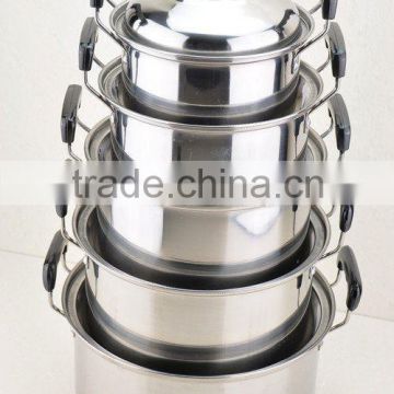 Stainless steel cooking utensil high pot