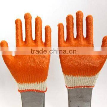 10 gauge cotton knitted latex coated gloves