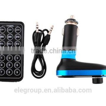 2016 Hot Sales Car Kit MP3 Player FM Transmitter SD LCD Dual USB Charger photo-6