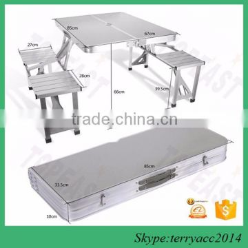 Cheaper Aluminum Picnic Time Portable Folding Picnic Table with Seating for 4, Silver                        
                                                                                Supplier's Choice