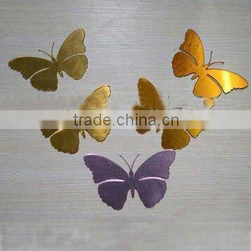 2012 Acrylic butterfly shape Mirror sticker wall decoration                        
                                                Quality Choice