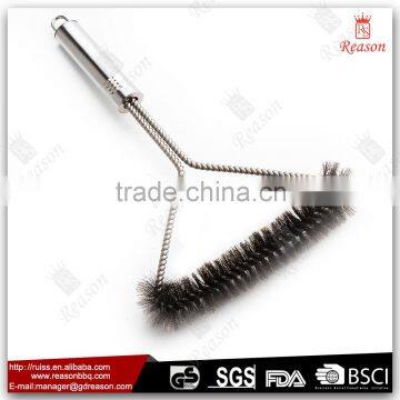 Grill or Net Cleaning Brush With Metar Handle