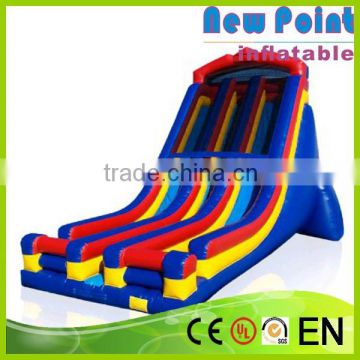 New Point PVC trampoline Inflatable Double Lane Slide