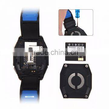 Black Blue Men Sport Running Pedometer Sedentary Reminder Heart Rate And GPS Positioning Compass Micro SIM Card Smart Watch GT68 photo-2