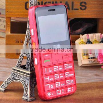 Newest design healthy care GSM Mobile phone with 2000mah big battery cell phone hot sell for senior people