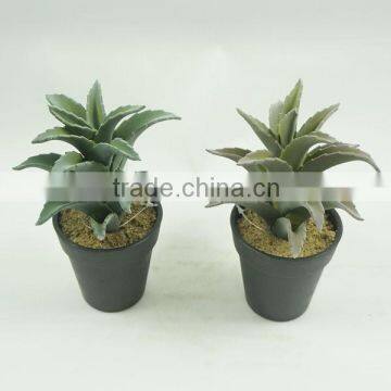 116th Canton Fair Newest designed fake aloe with plastic pot