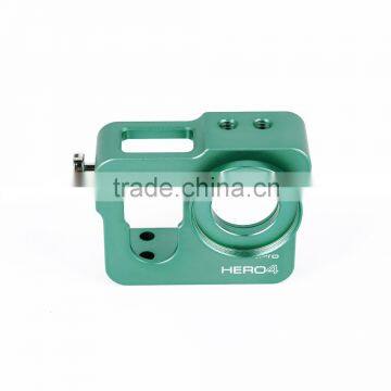 Green Metal CNC Aluminium Protective Case Shell for Hero4 HERO3+