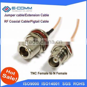 Bulk buying TNC Female Jack Connector Switch N Female Jack Connector RG316 15CM 6" Adapter