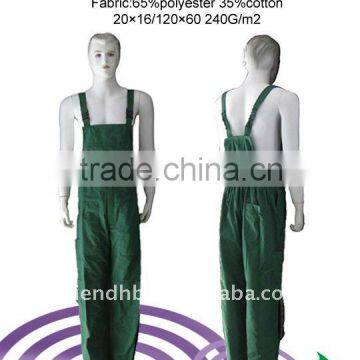 T/C 100% cotton Bib Pant