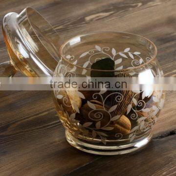 Handmade Glass Jar With Lid for Storage photo-2