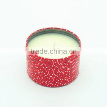 Red Scented Travel Tin Candle/Aromatic Metal Tin Candle and Metal Lid photo-6