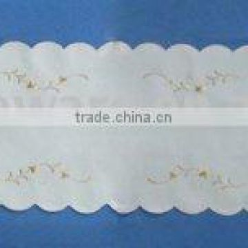 100% polyester embroidery table runner houseware household textile