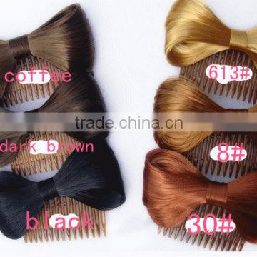 2013fashion style synthetic chignon hair wig accessory with clip