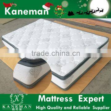 Double side used soft foam pillow top pocket spring mattress