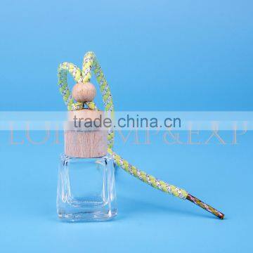 Glass Hanging Bottle With Wooden Cap Car Refresh Bottle photo-3