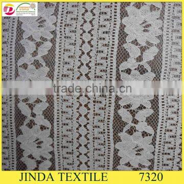 100%Polyester High Quality And Factory Price Bueatiful Cord Lace Fabric In Stock