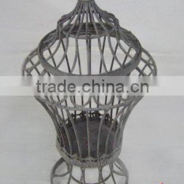 cage design antique metal basket for planting