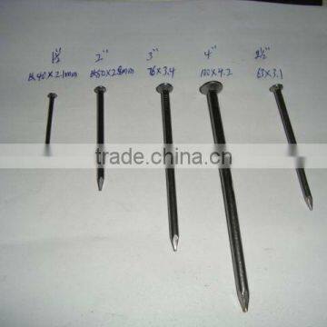 Hot Sale factory supply cheap Common Nails(diamond point)