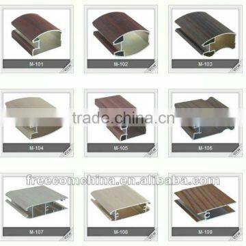 Extruded aluminum profile for solar panel frame