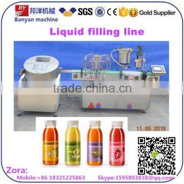 Automatic liquid filling machine price, fruit juice filling packaging machine