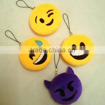 OEM service Top China Factory emoji plush keychain