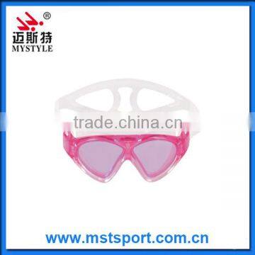 2016 New fashion large swimming mask goggles with comfortable gasket factory in China