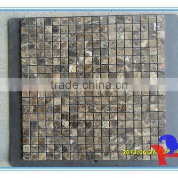 China Dark Emperador marble mosaic