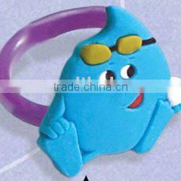 Chilren's lovely pvc finger ring,finger puppet(Flat, 2D & 3D )