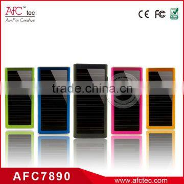 Ultra Slim Colorful Promotional Gift Solar Charger Power Bank 1200mah photo-6