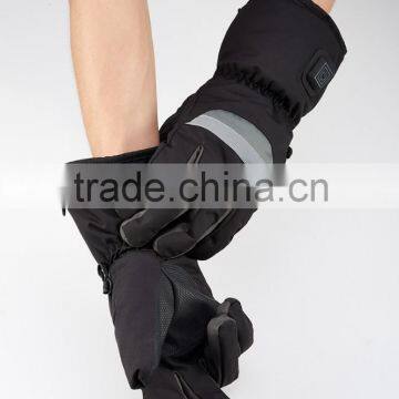 Heated gloves linner with touch screen finger for christmas 2016