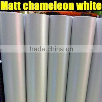 matte chameleon white film with high quality 1.52*20m